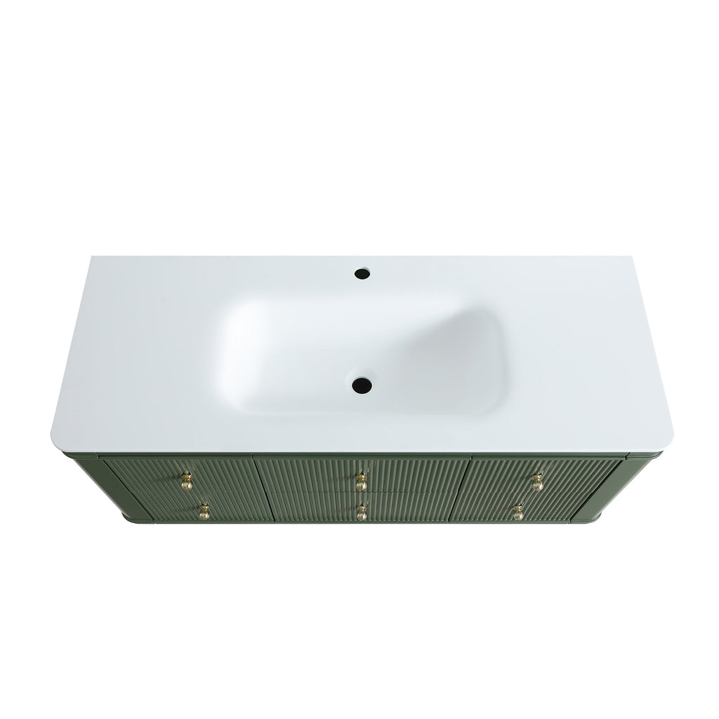 48" Wall Mounted & Floating Single Bathroom Vanity