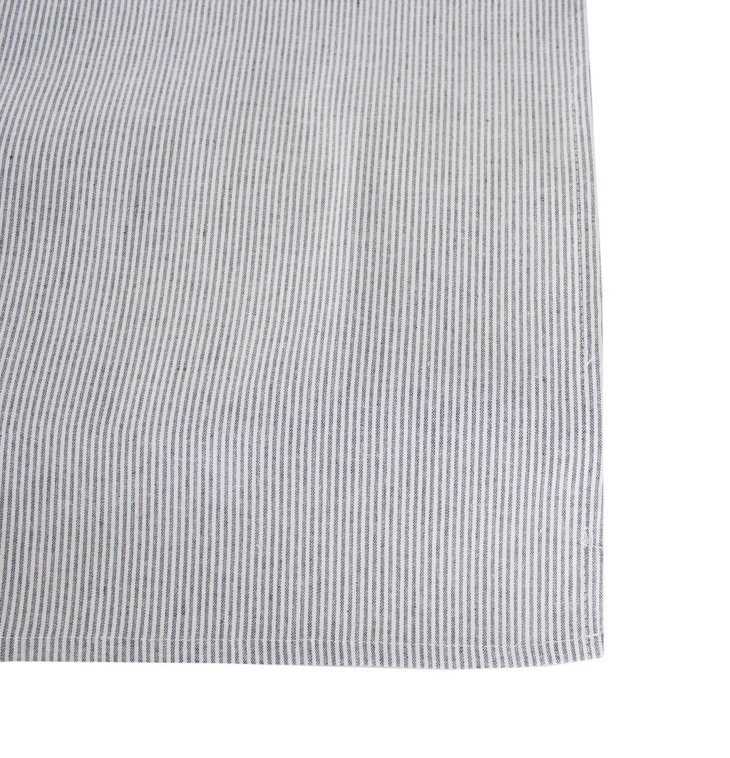 Fennco Styles Farmhouse Neutral Striped 100% Pure Cotton Tablecloth - Yellow Tablecloth for Everyday Use, Banquets, Family Gathering, Special Events and Home Décor