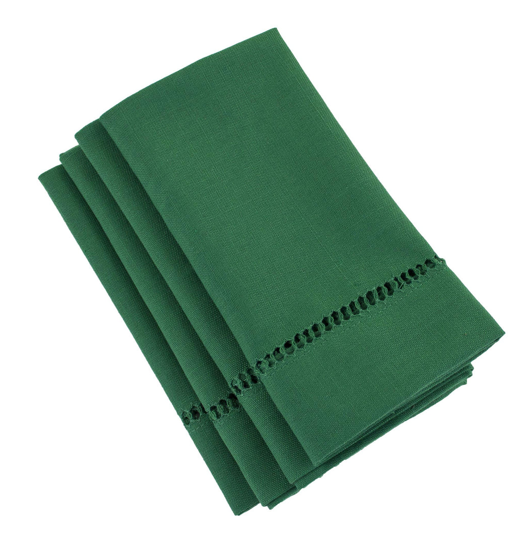 Fennco Styles Classic Solid Color Hemstitched Border Tablecloth for Dining Table, Dinner Parties, Wedding, Machine Washable,
