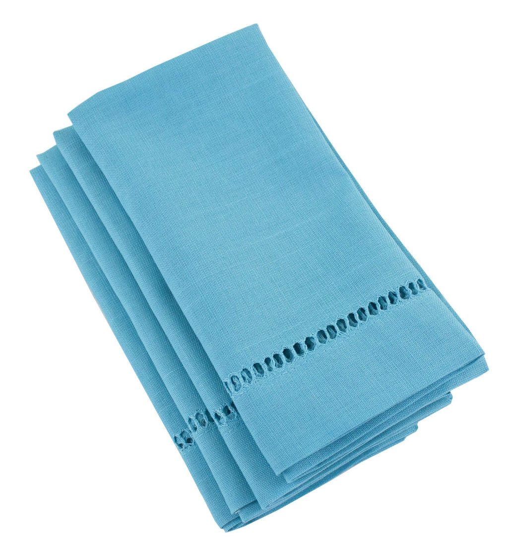 Fennco Styles Classic Solid Color Hemstitched Border Tablecloth for Dining Table, Dinner Parties, Wedding, Machine Washable,
