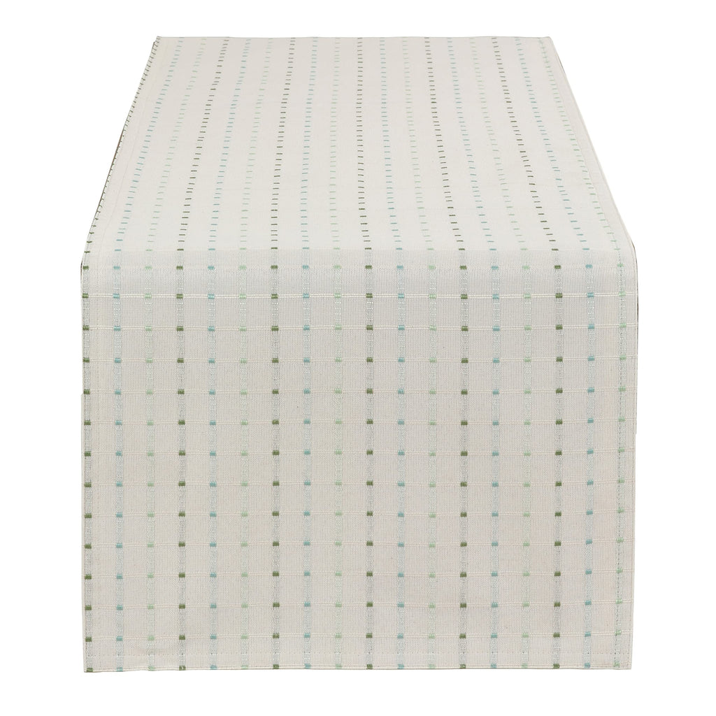 Fennco Styles Modern Stitched Line Table Runner - Stripe Table Cover for Home Décor, Dining Table, Banquet, Family Gathering and Special Occasion