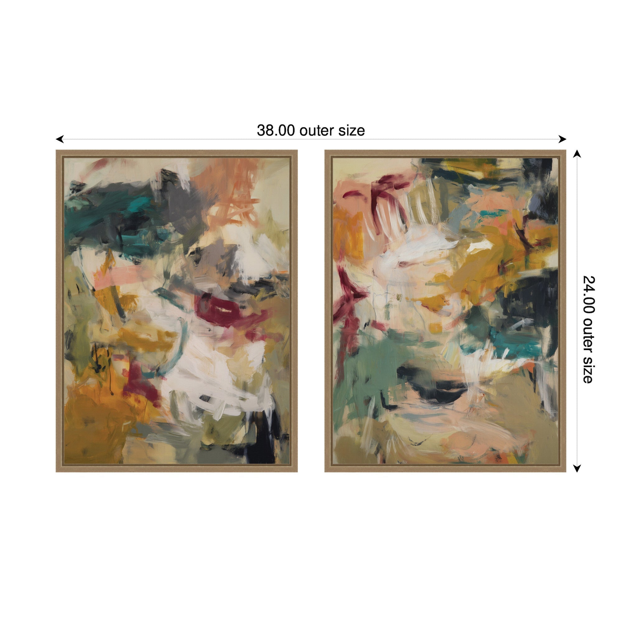 Painted Storm No. 1 & No. 2 2 Piece Framed Canvas Wall Art Set by Amy Lighthall