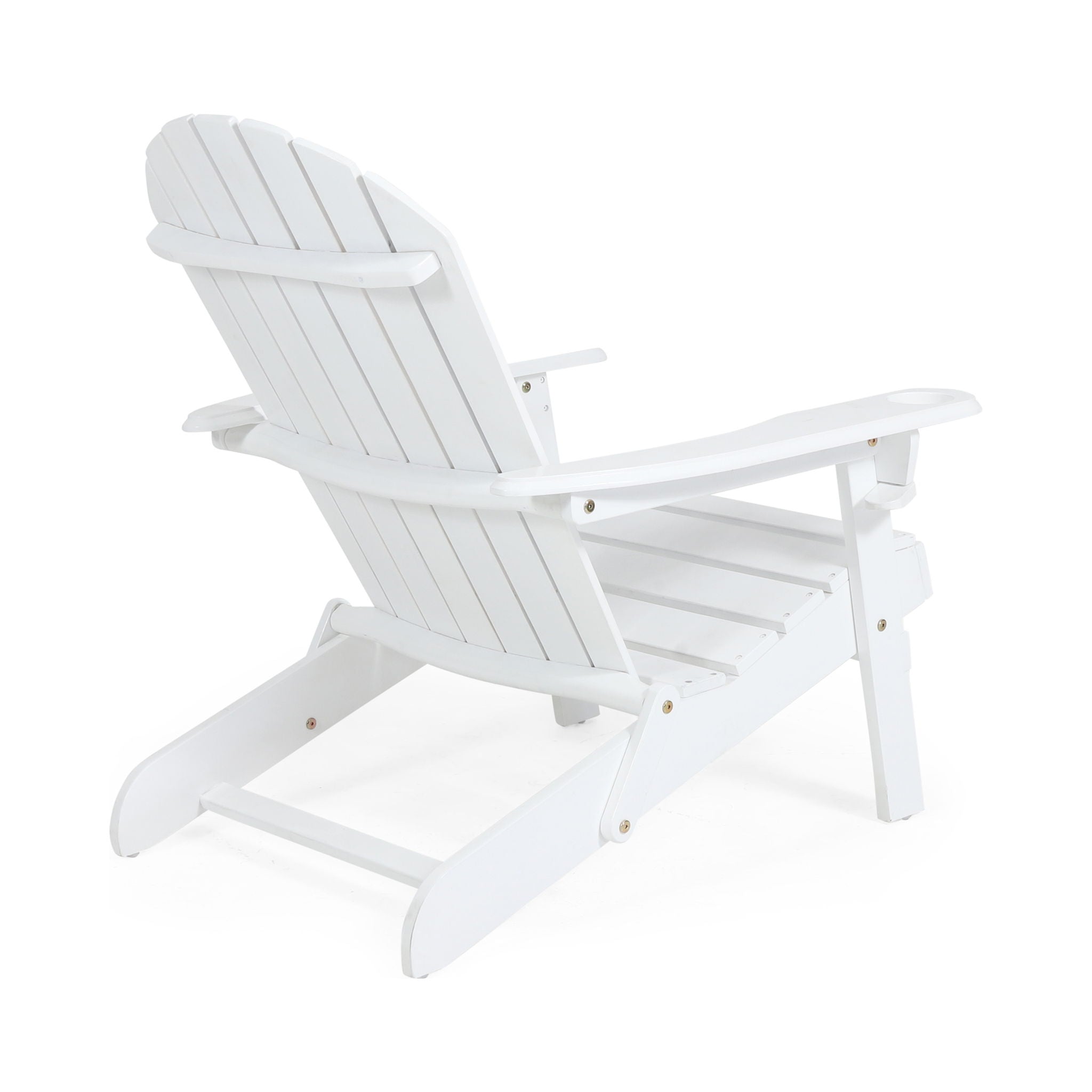 Zenithia Outdoor Foldable Adirondack Chair with 2 Cup Holders