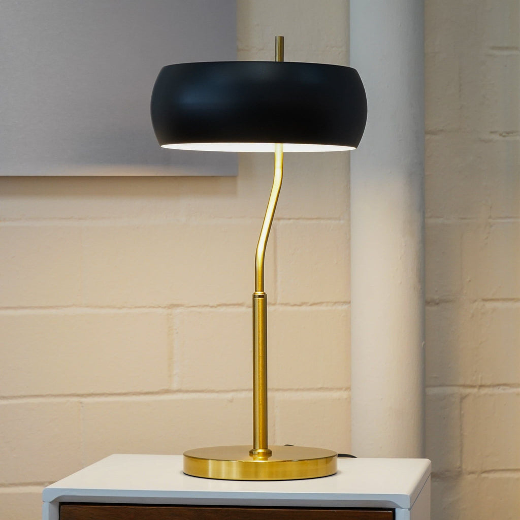 Black & Gold Minimalist Table Lamp