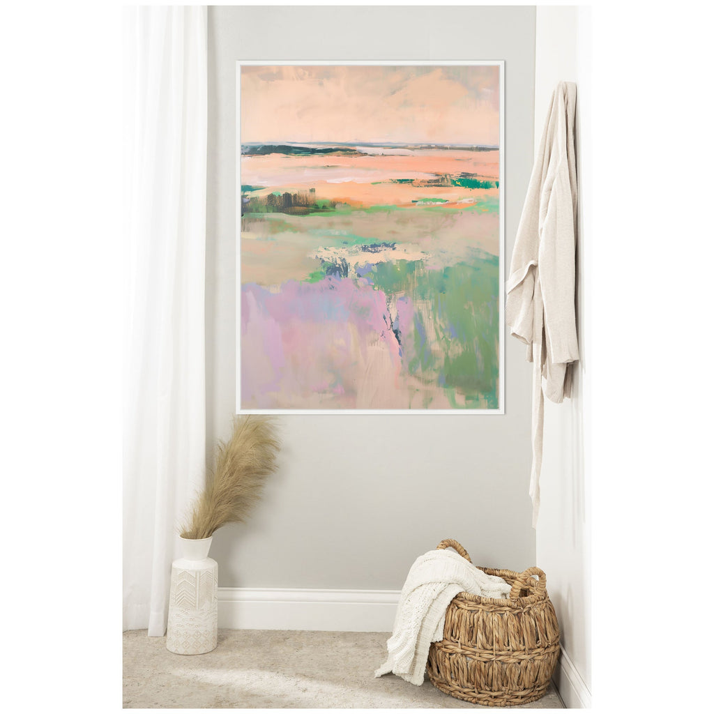 Sylvie Pastel Horizon II Framed Canvas by Amy Lighthall