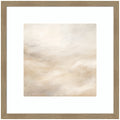 Tonal Abstract Textural White and Beige Light Natural Neutrals by The Creative Bunch Studio Framed Wall Art Print