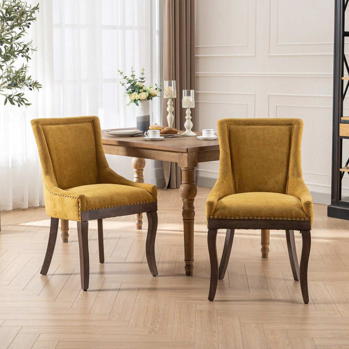 Ultra Upholstered Dining Chairs — Set of 2, Color Options