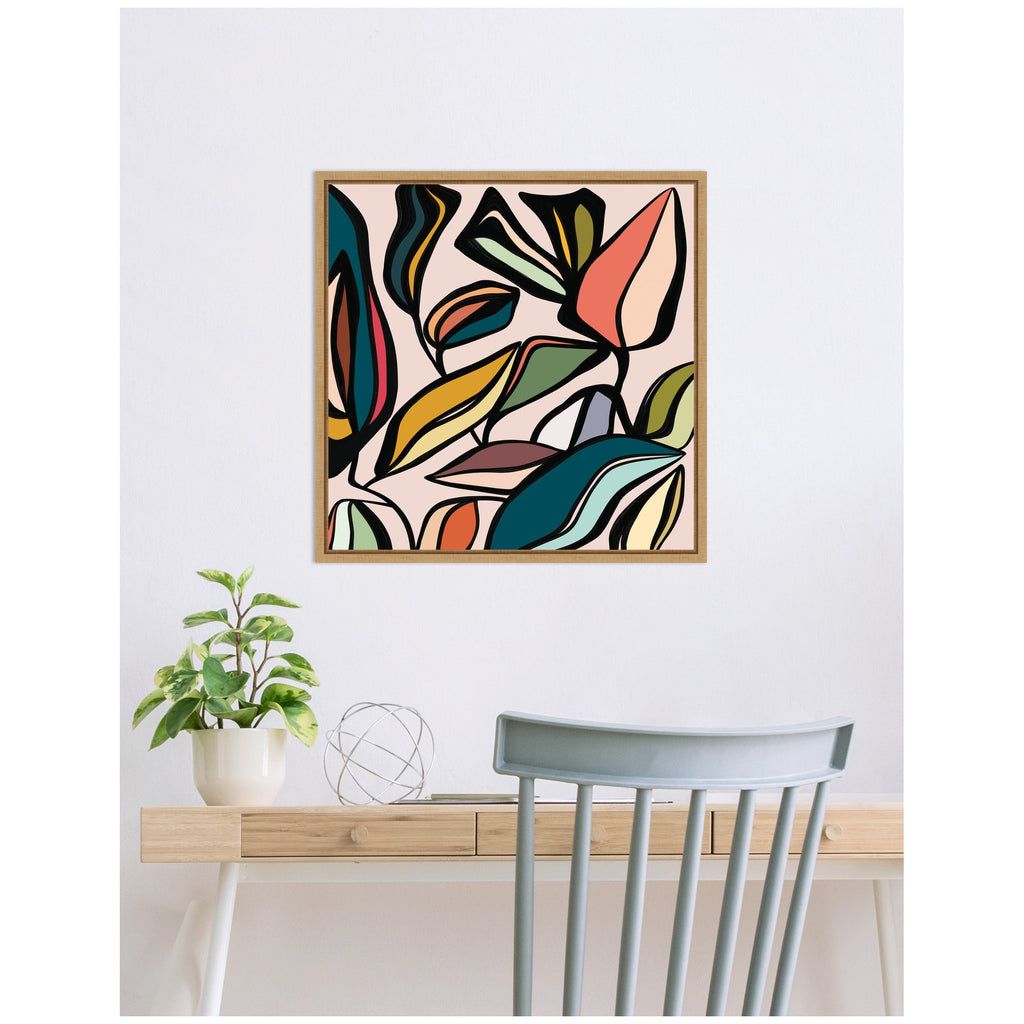 Fanciful Ficus Framed Canvas Wall Art
