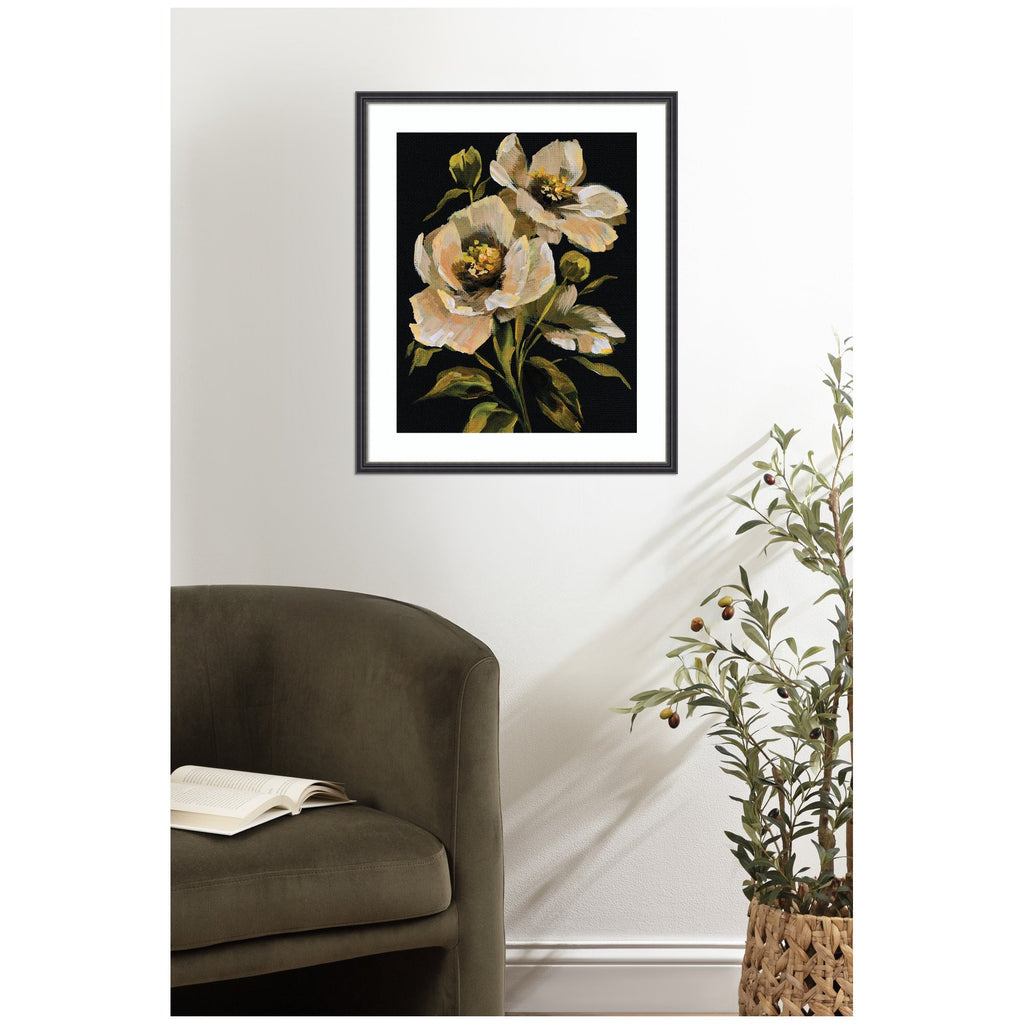 Framed Art Moody Floral 8 by Annie Quigley