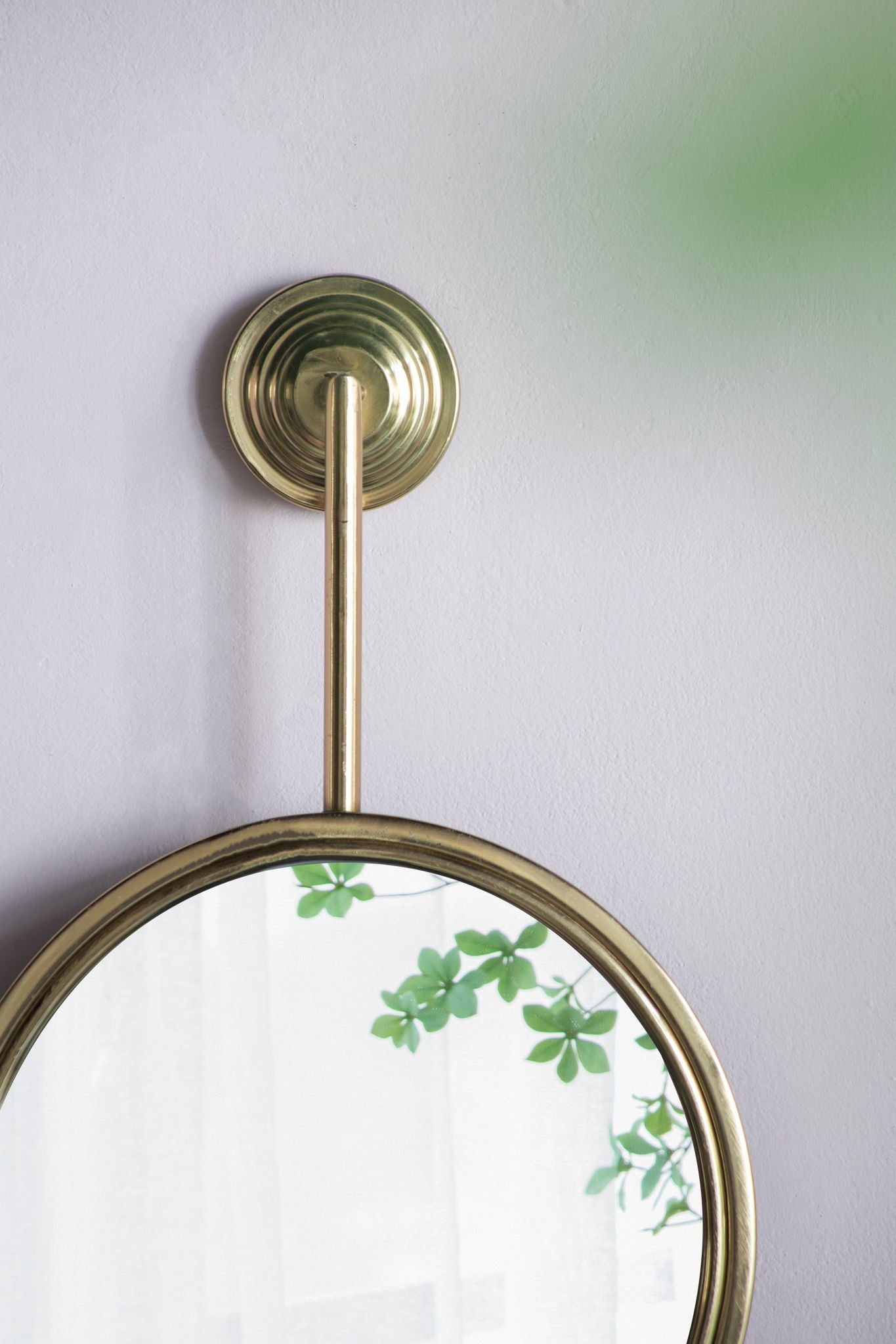 Gilt Double-Circle Wall Mirror