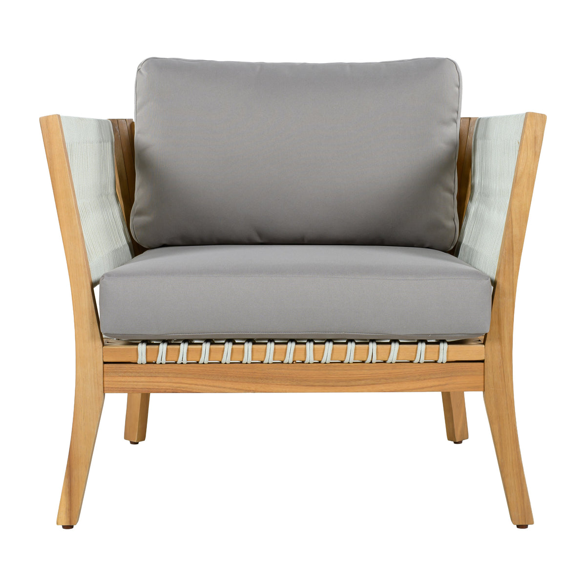 Acacia & Rope Patio Chair — Natural