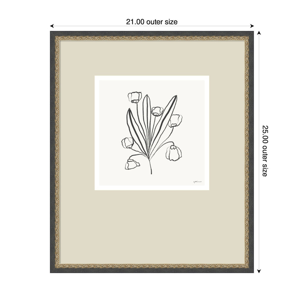 Floral Bouquet by Gabrielly Guedes Framed Wall Art Print