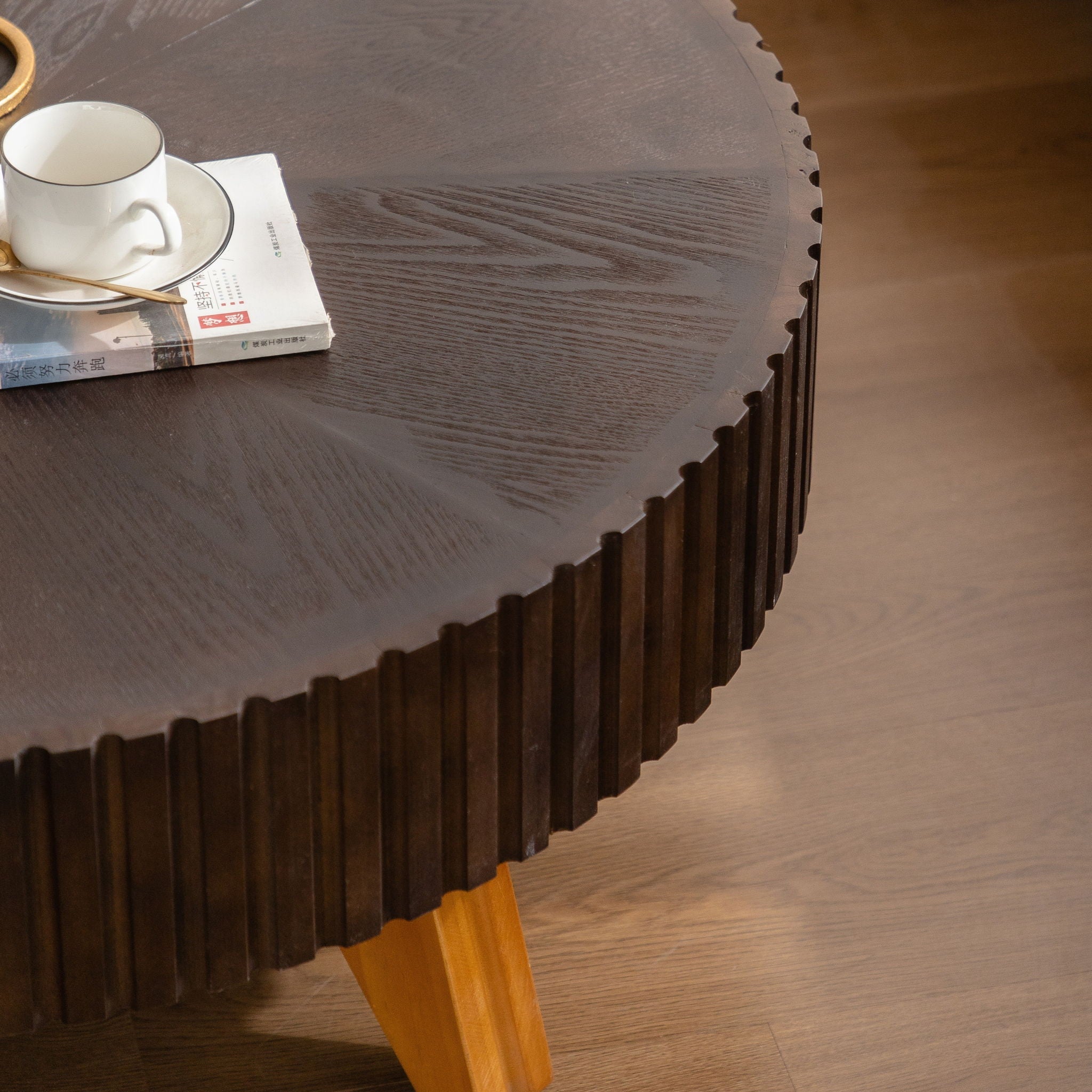 Round Wood Coffee Table
