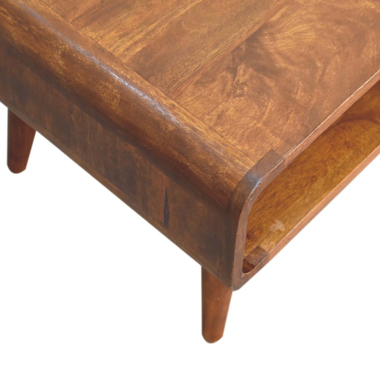 Open Mango Wood Media Table