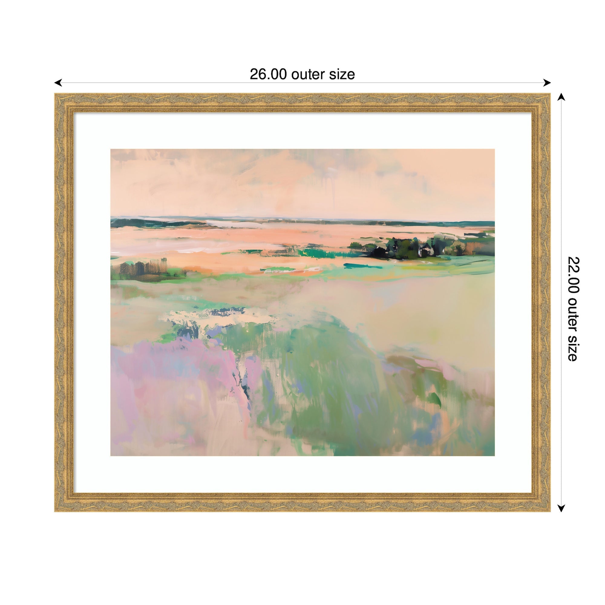 Framed Art Pastel Horizon III by Amy Lighthall