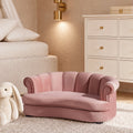 Halle 35.5" Rolled-Arm Dog Bed with Channel-Tufted Back