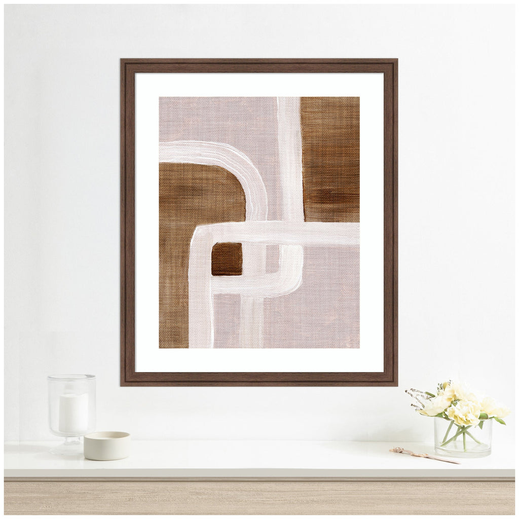 Framed Art rhythmic lines ll by Nikita Jariwala