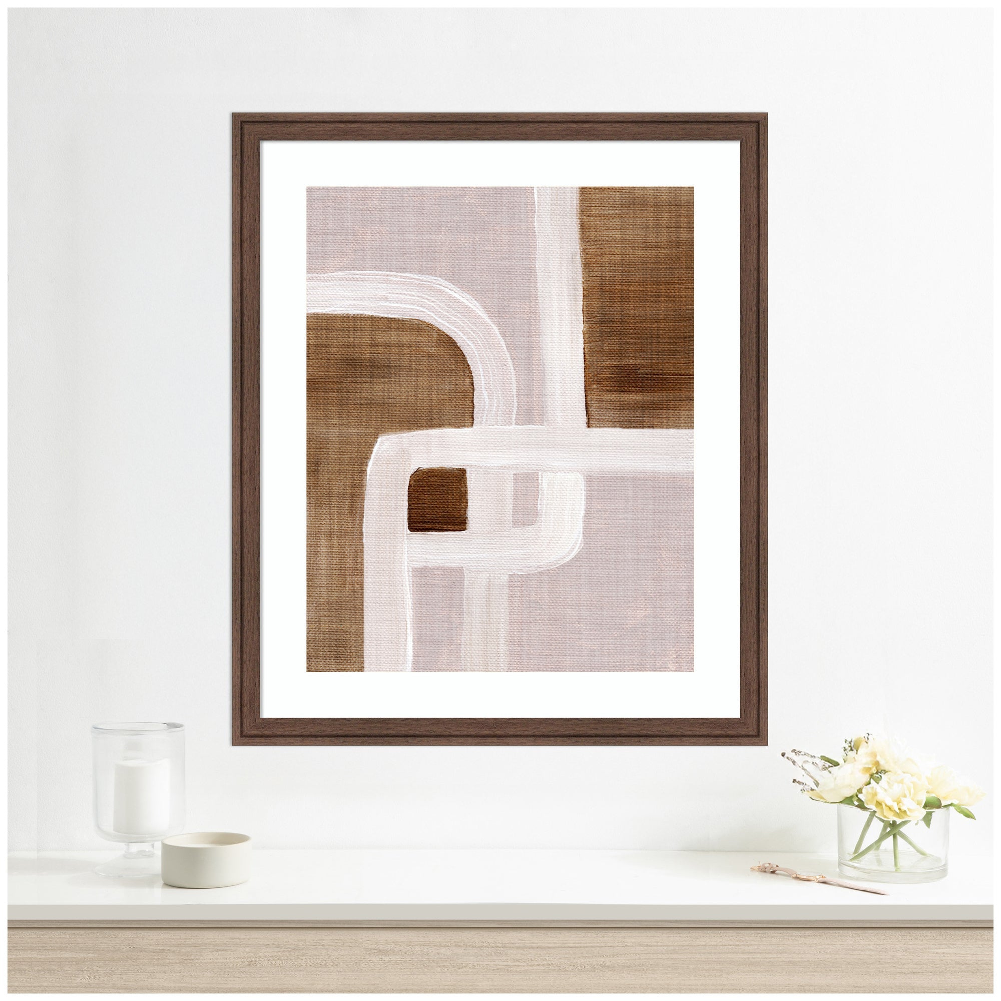 Framed Art rhythmic lines ll by Nikita Jariwala