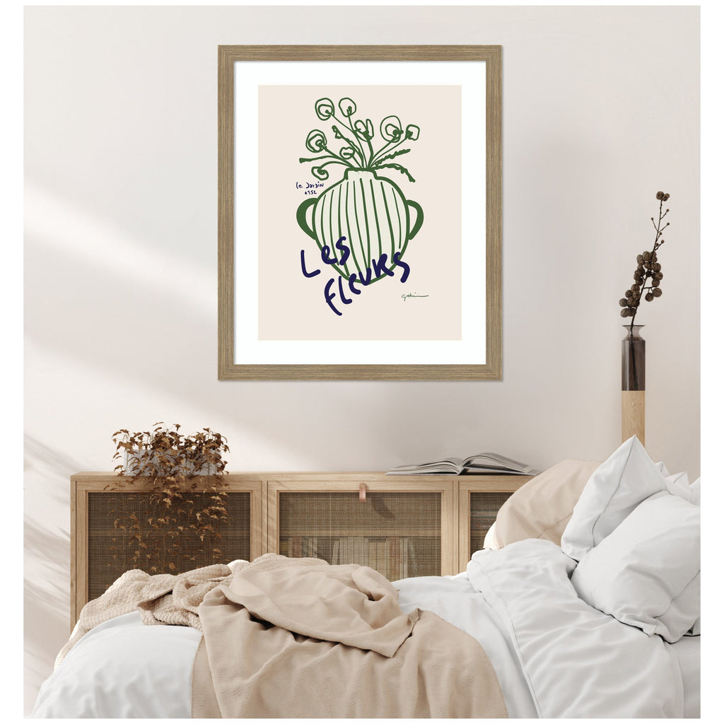 Le Jardin by Gabrielly Guedes Framed Wall Art Print