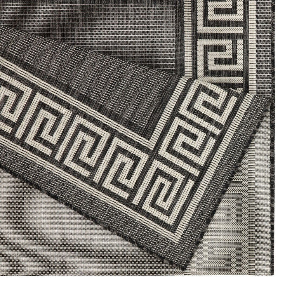 Sunshine 5'3" x 7'3" Indoor/Outdoor Area Rug - Anthracite