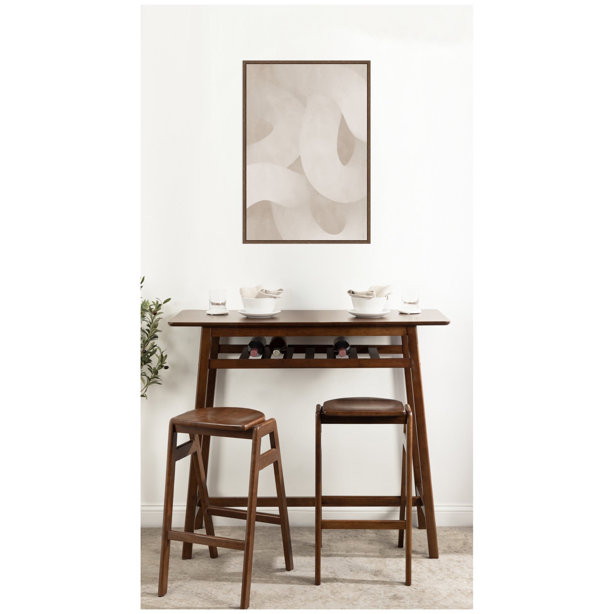 Organic Movement by Gabrielly Guedes Framed Canvas Wall Art Print