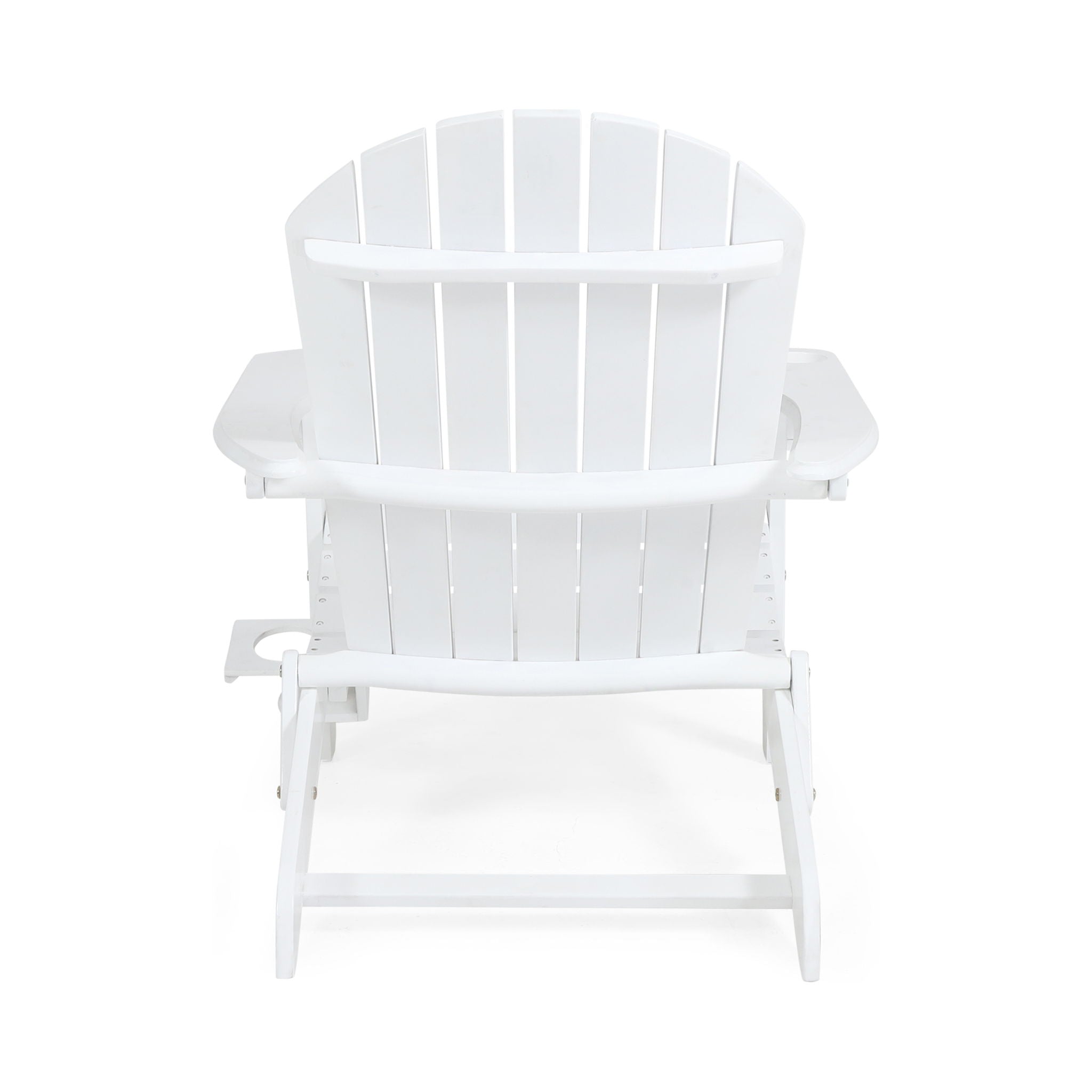 Zenithia Outdoor Foldable Adirondack Chair with 2 Cup Holders