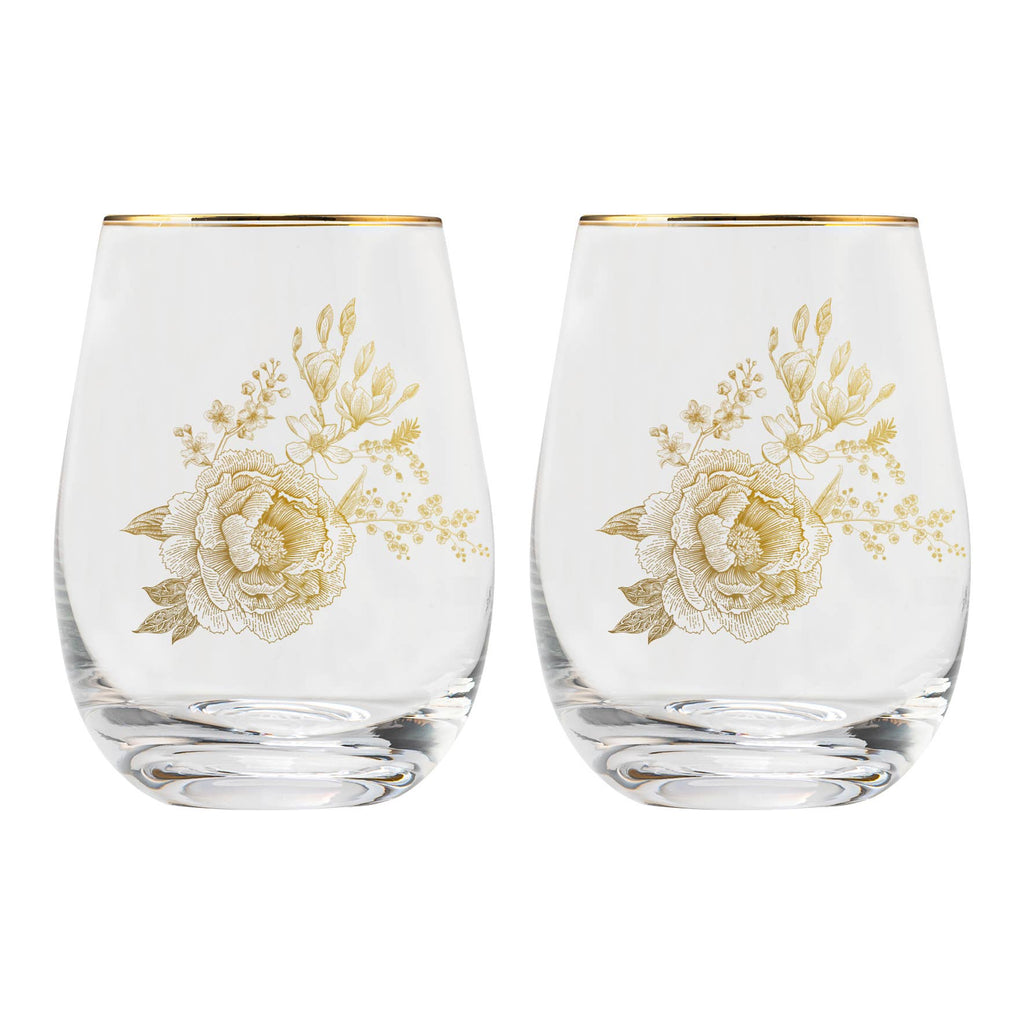 Delft Stemless Wine Glass Box Set