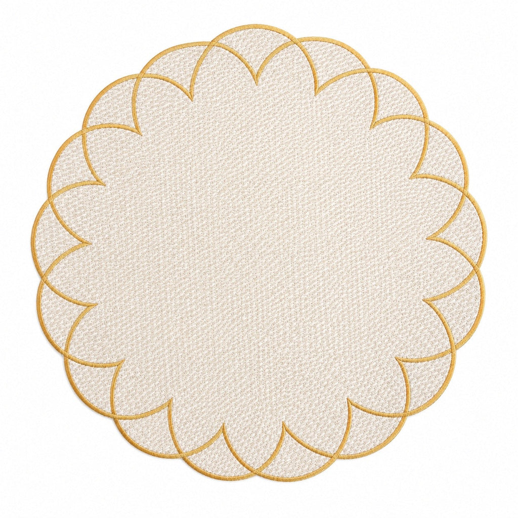 Soleil Scallop Placemats (Set of 2)