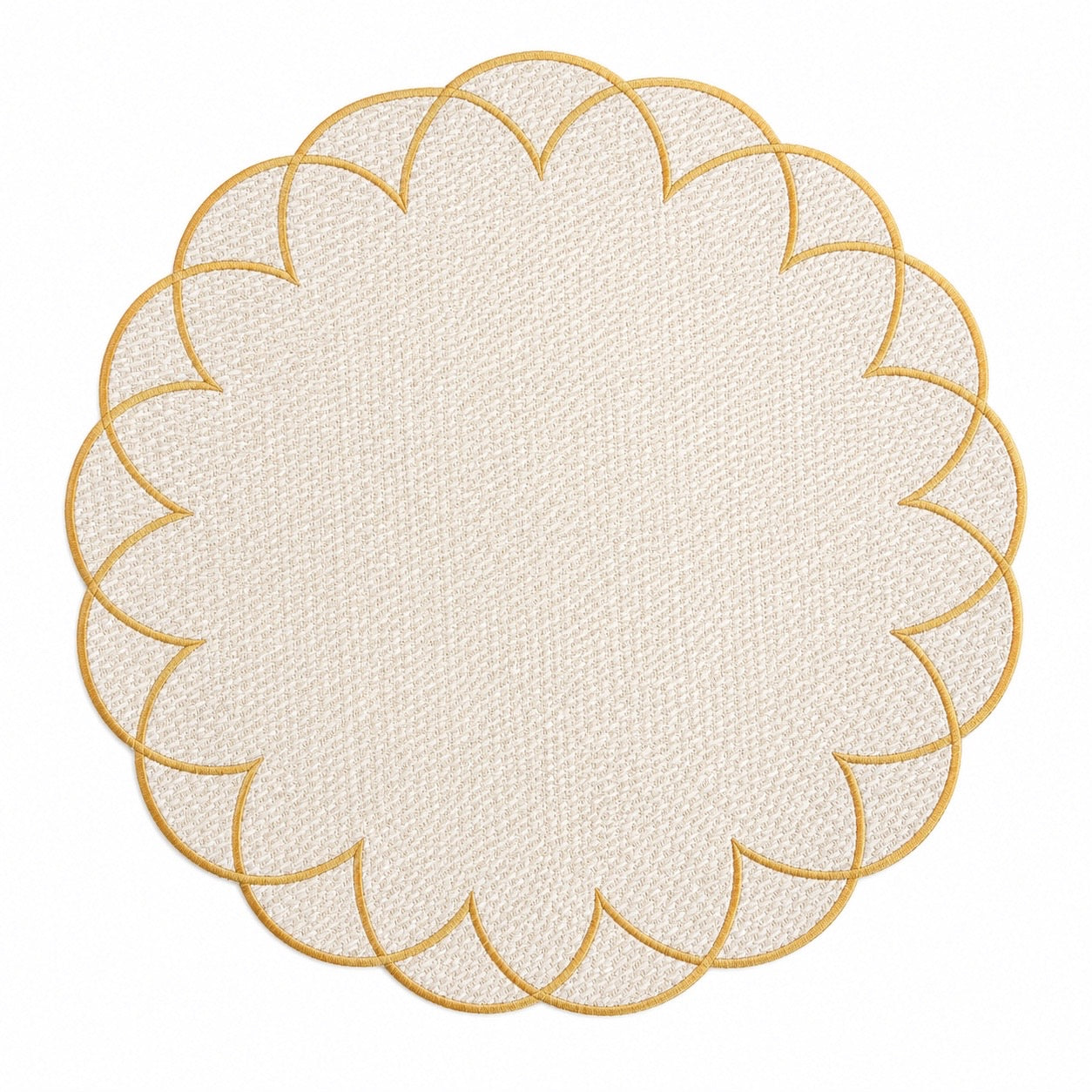 Soleil Scallop Placemats (Set of 2)