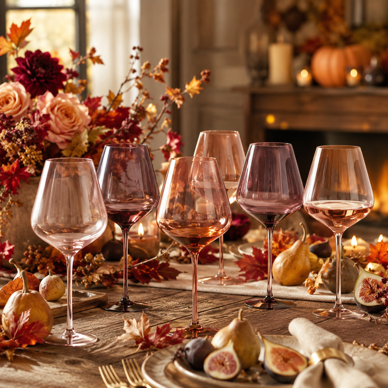 Venus Stemmed Wine Glassware, Set of 6