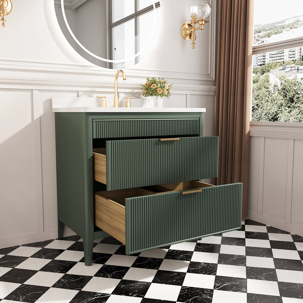 36-Inch Fully Assembled Bathroom Vanity