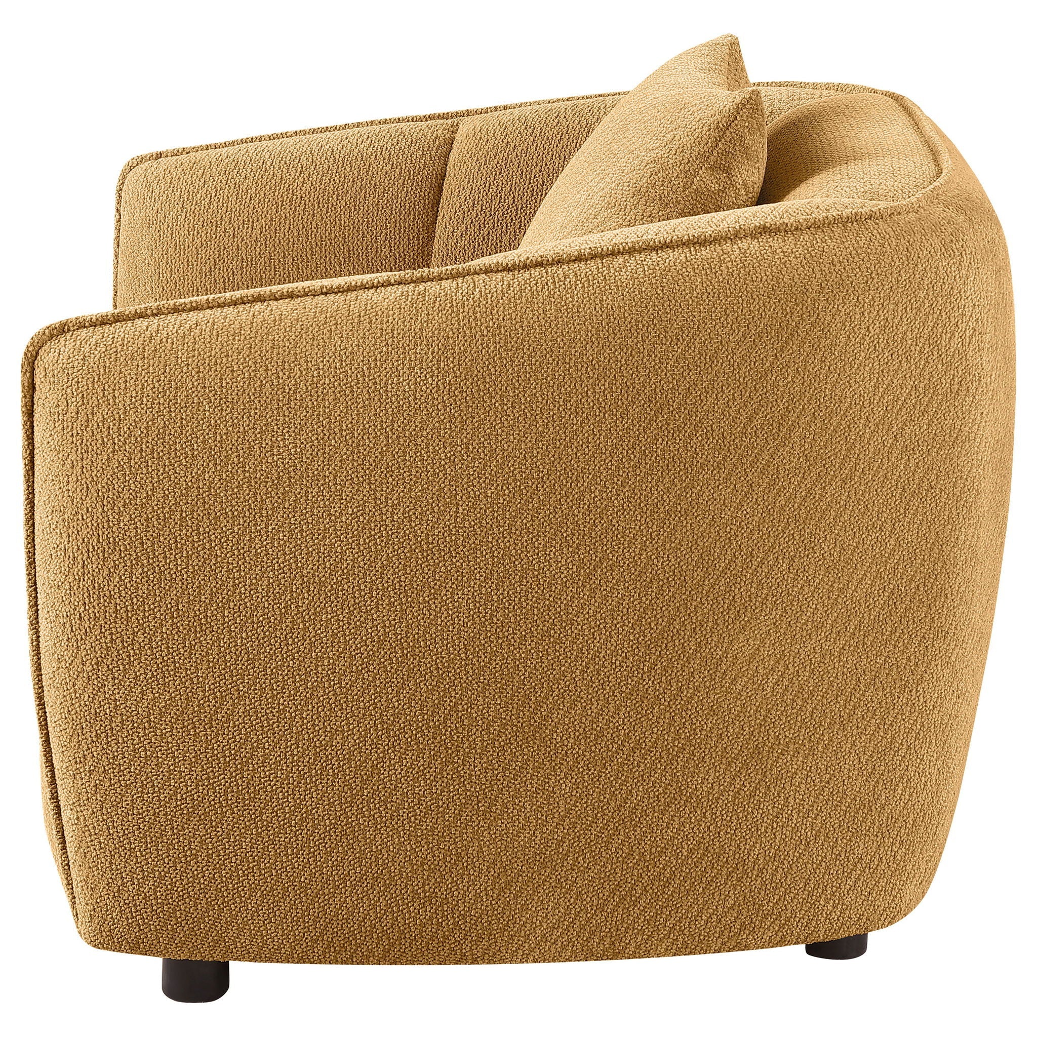Aleisha Channel-Tufted Accent Chair — Mustard