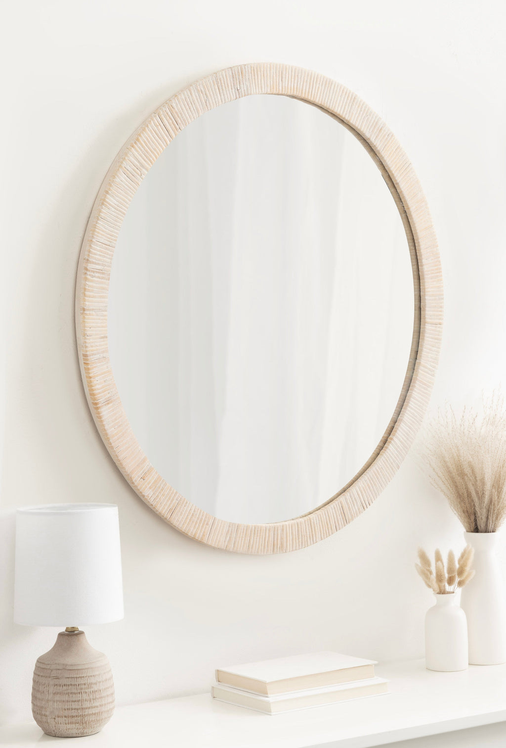 Rahfy Round Framed Wall Mirror
