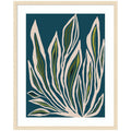 Framed Art Blue Flora 2 by Alicia Bock