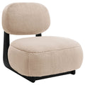 Duffie Sculptural Armless Accent Chair — Camel