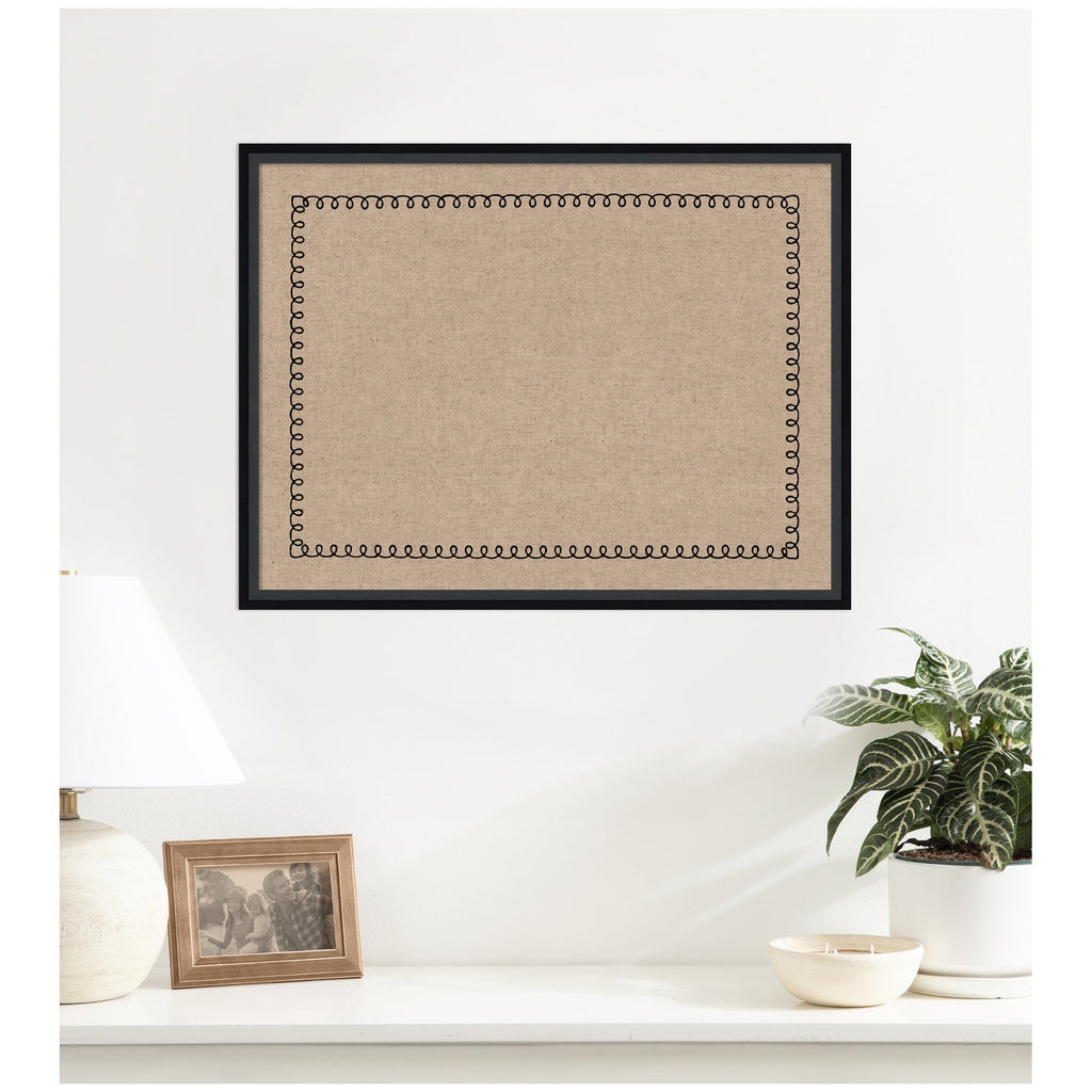 Pinboard Black Scallop Print