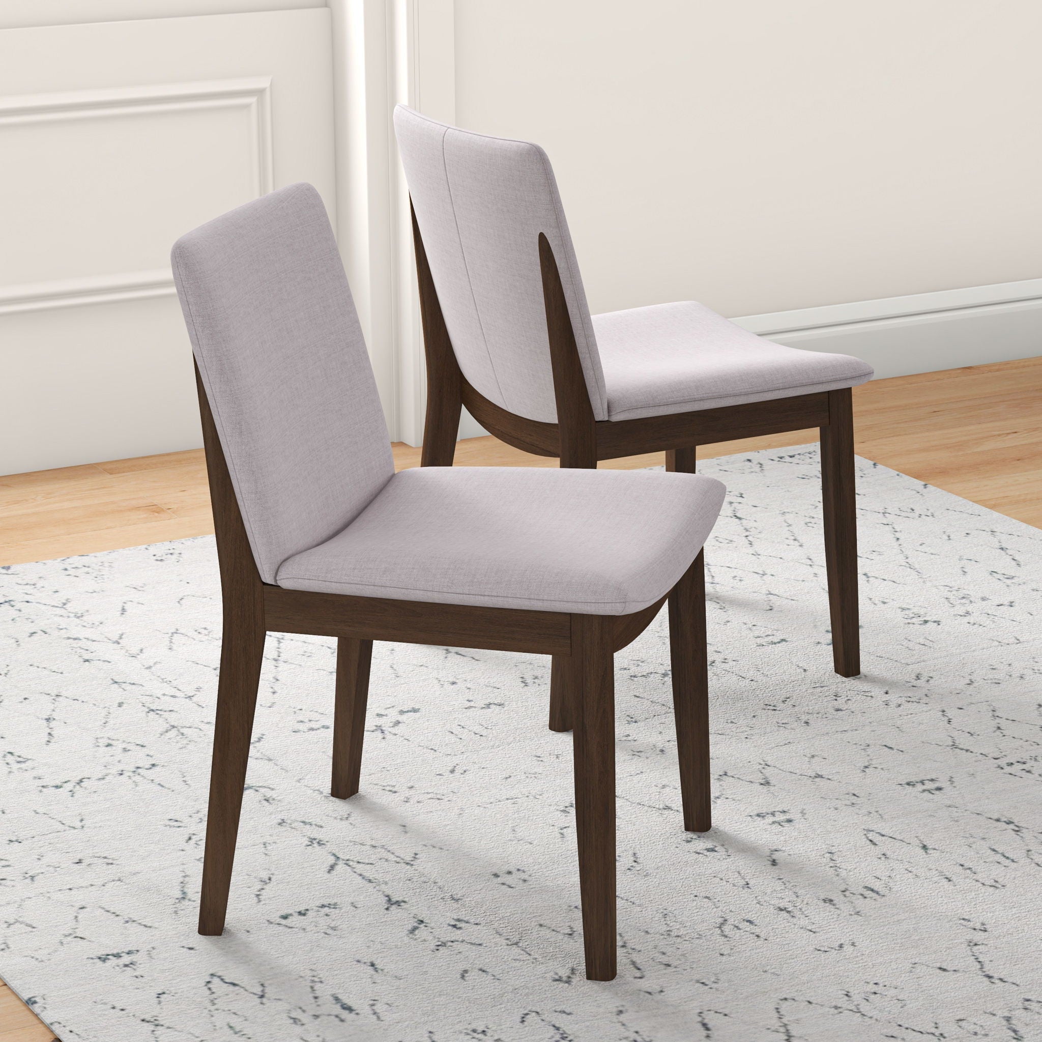 Laura Curved-Back Dining Chairs - Set of 2