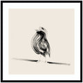 Bird on a Branch by Danushka Abeygoda Framed Wall Art Print
