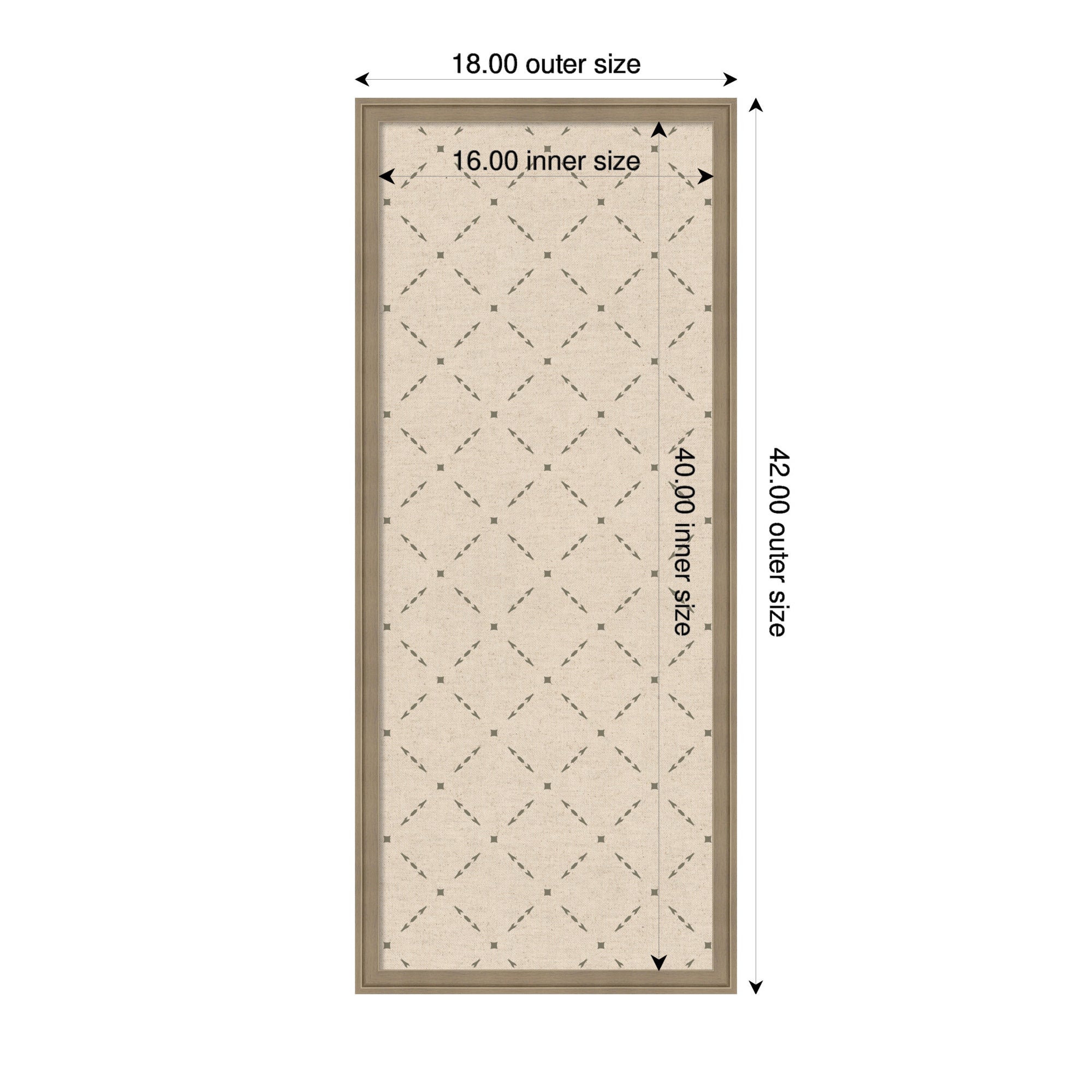 Pinboard Green Lattice Print