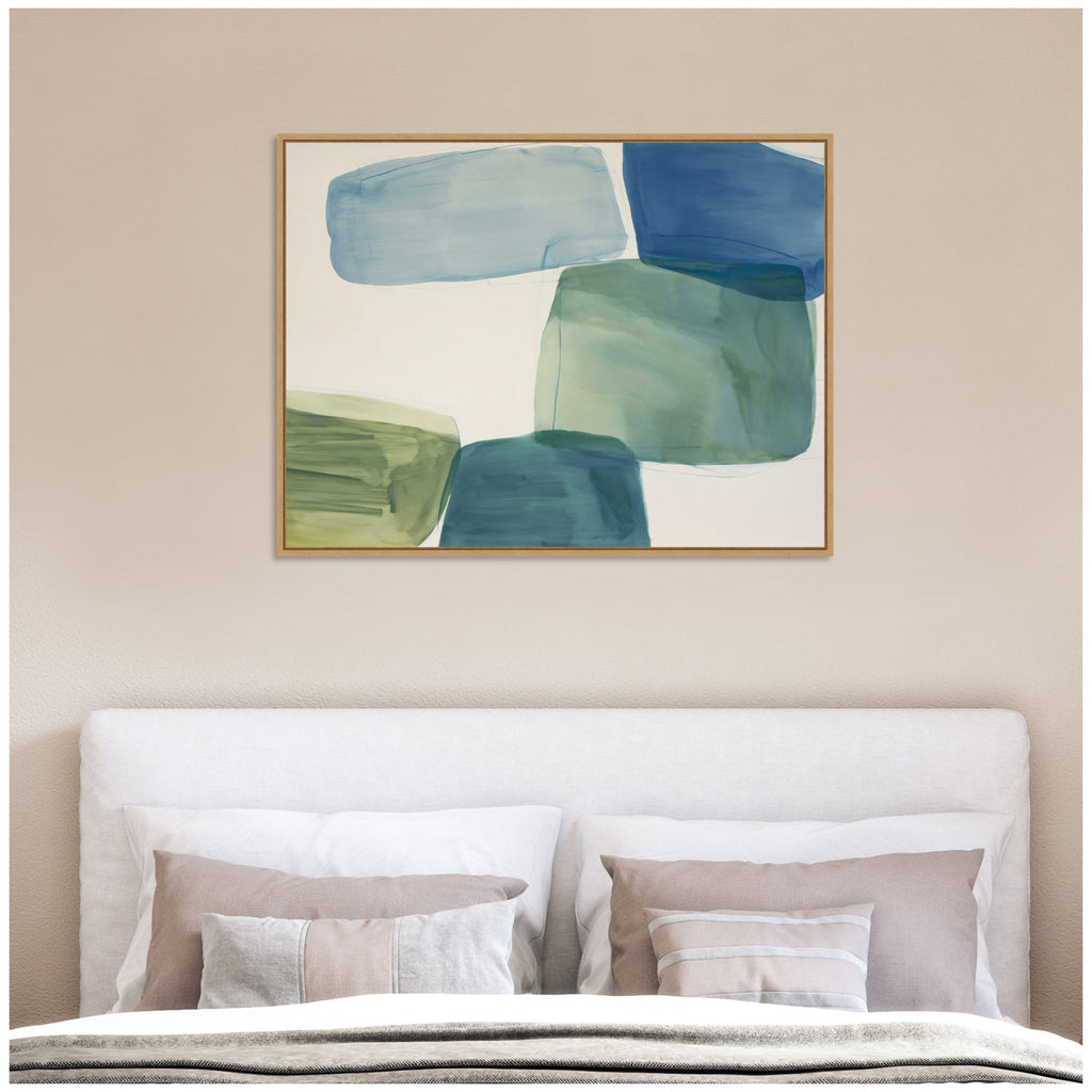 Coastal Calm No. 2 by Amy Lighthall Framed Canvas Wall Art Print