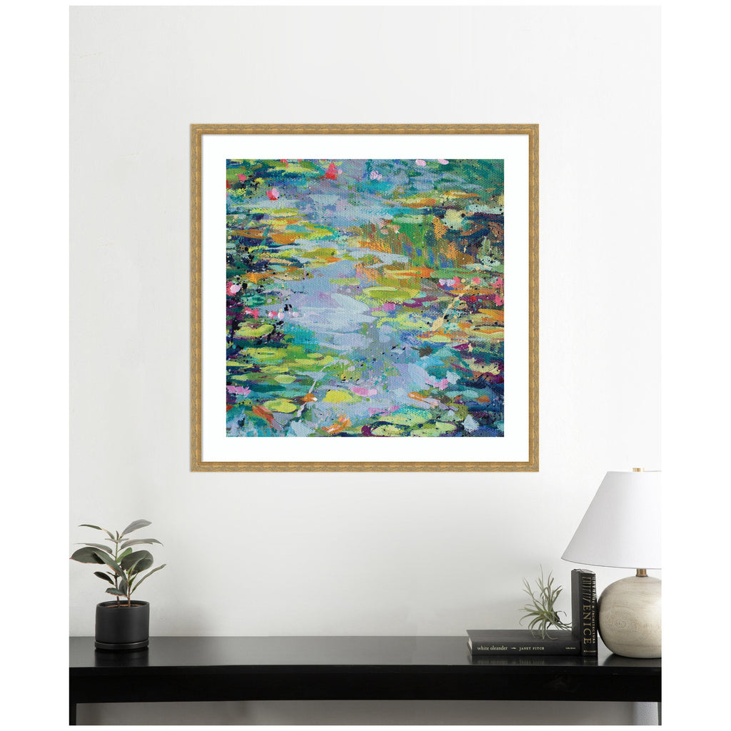 Framed Art Waterlilies at Giverny by Rachel Christopoulous