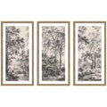 Wooded Landscape — 3-Piece Framed Art Set