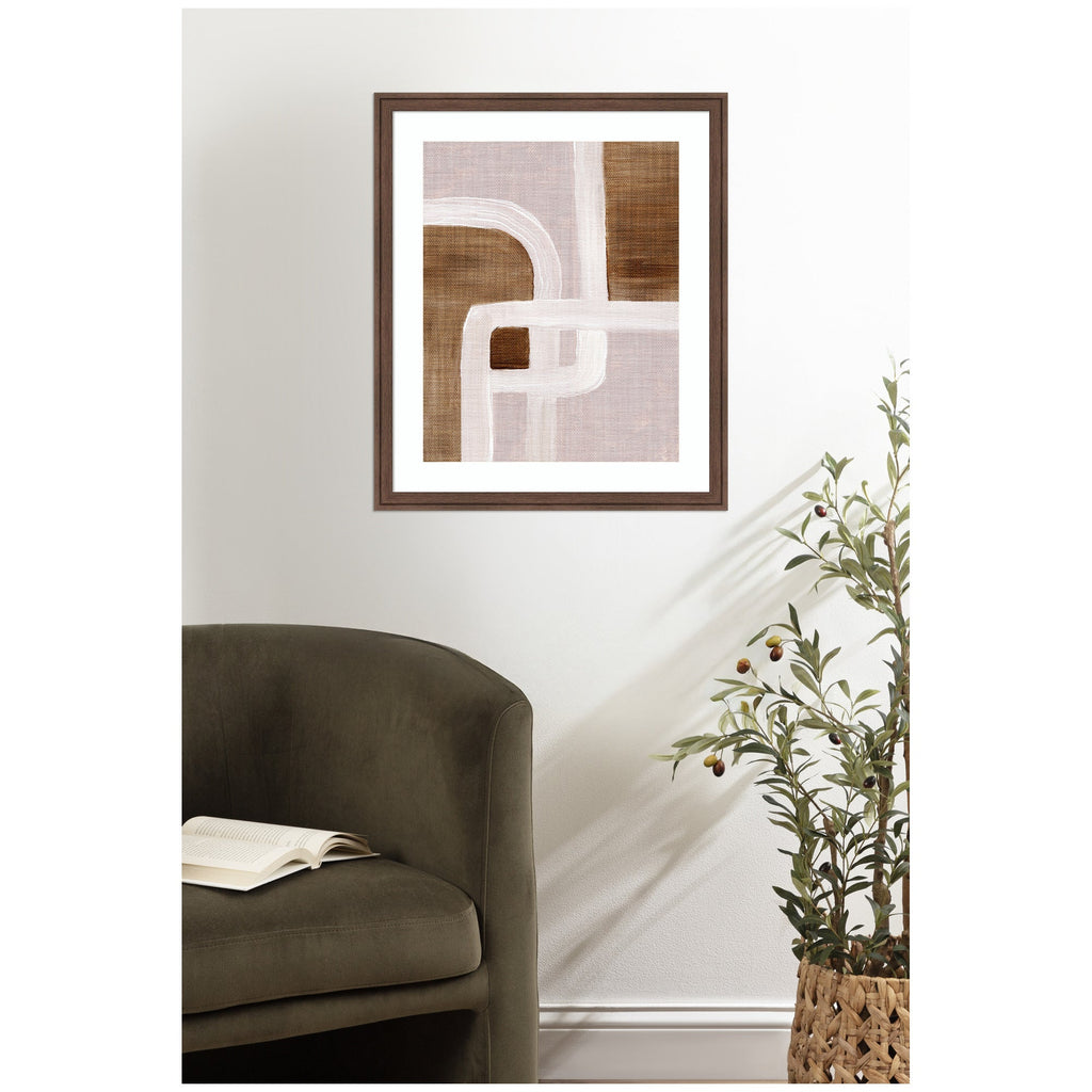 Framed Art rhythmic lines ll by Nikita Jariwala