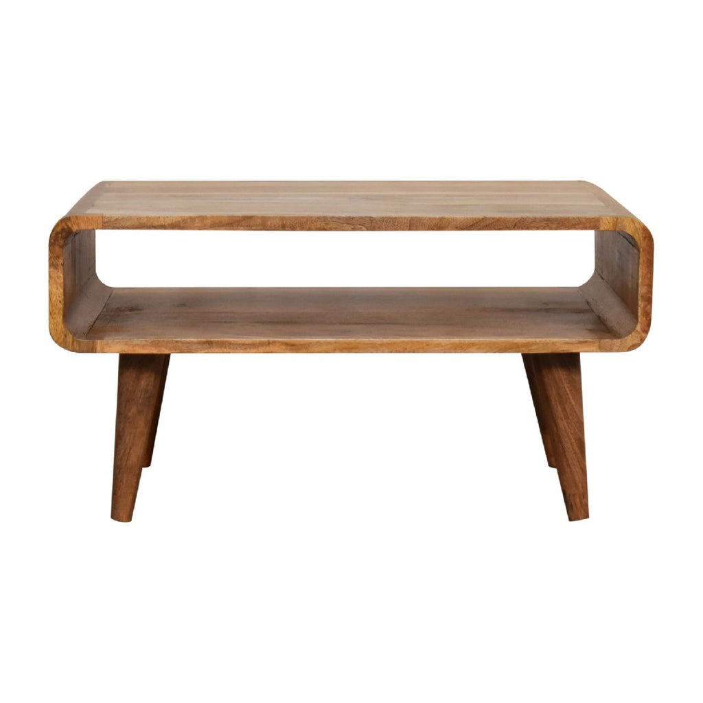 Open Mango Wood Media Table