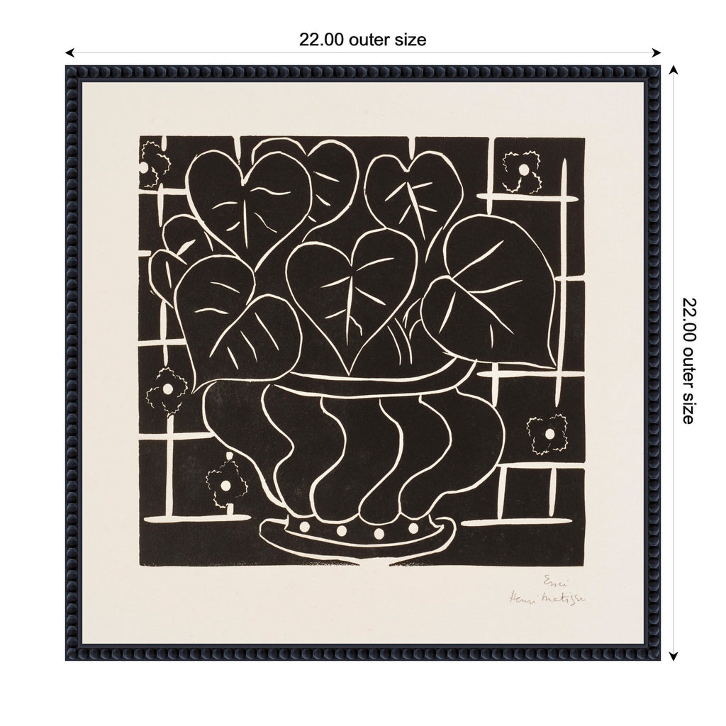 Corbeille de begonias 1938 Henri Matisse by Nostalgia Prints Framed Canvas Wall Art Print