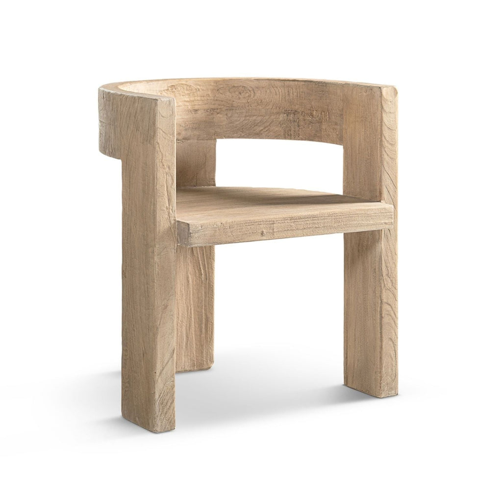 Soren Reclaimed Elm Curved Dining Chair