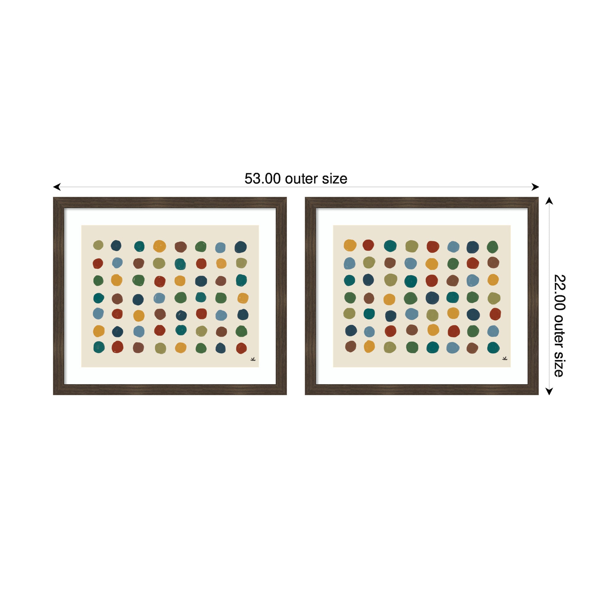 Meditation No. 3 2 Piece Framed Wall Art Print Set by Kelly Knaga