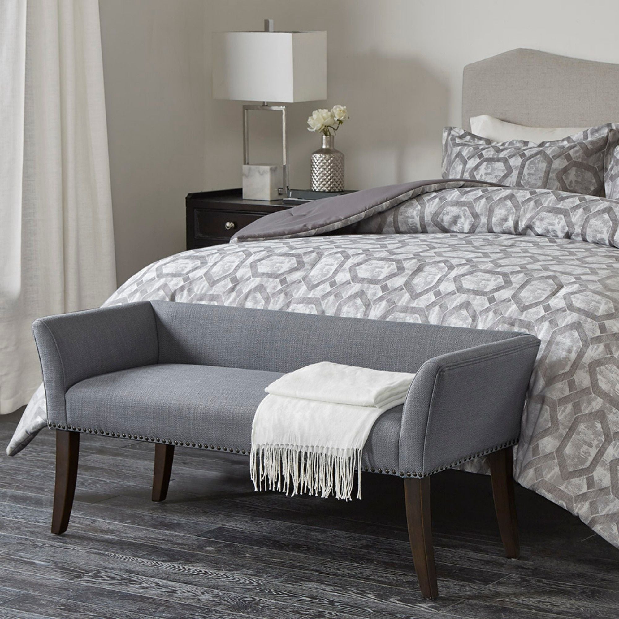 Tailored Upholstered Accent Bench