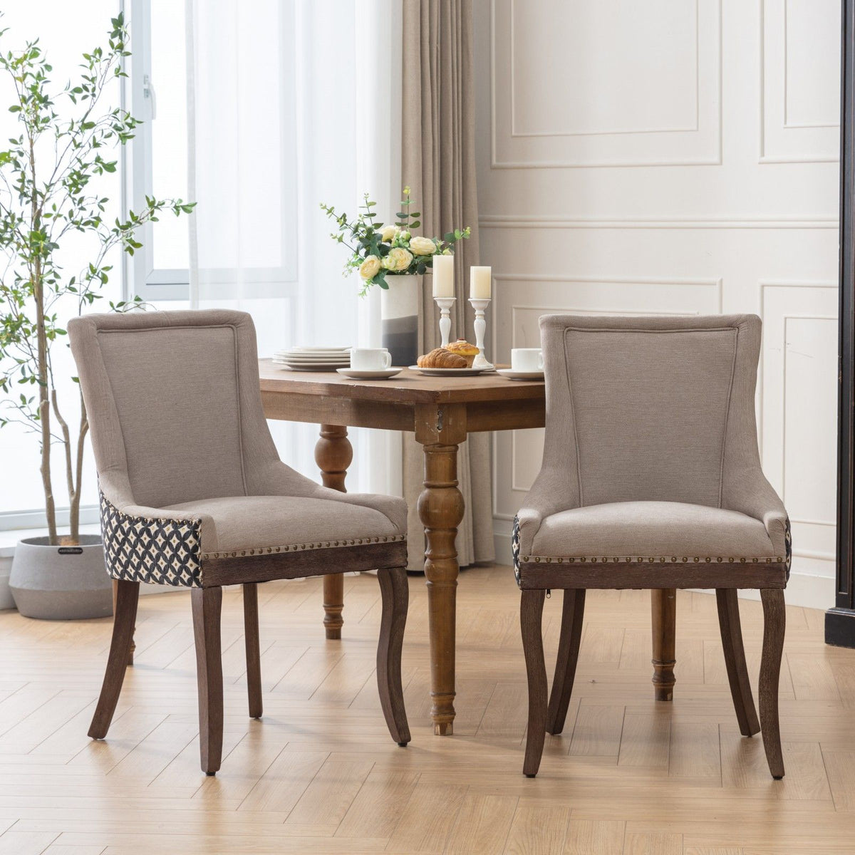 Ultra Upholstered Dining Chairs — Set of 2, Color Options