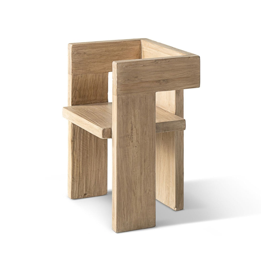 Avenel Sculptural Reclaimed Elm Accent Chair